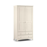 Kameo Stone White 2 Door Gents Wardrobe - Pendle Village Furniture